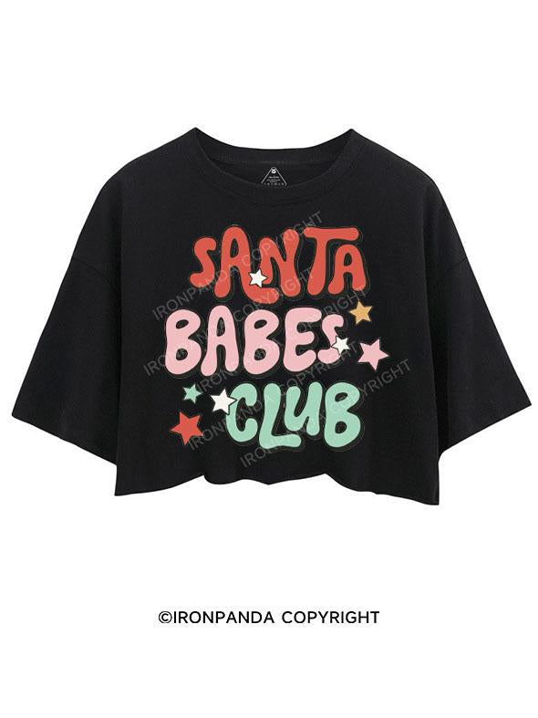 SANTA BABES CLUB CROP TOPS