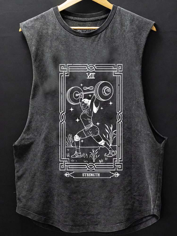 Tarot card Strength SCOOP BOTTOM COTTON TANK