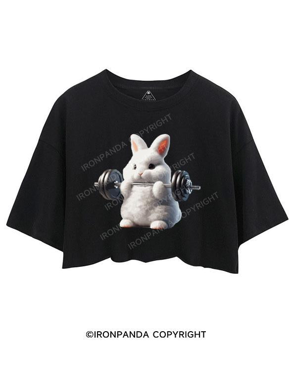 RABBIT WEIGHTLIFTING CROP TOPS