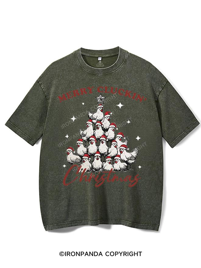 MERRY CLUCKIN' CHRISTMAS VINTAGE GYM SHIRT