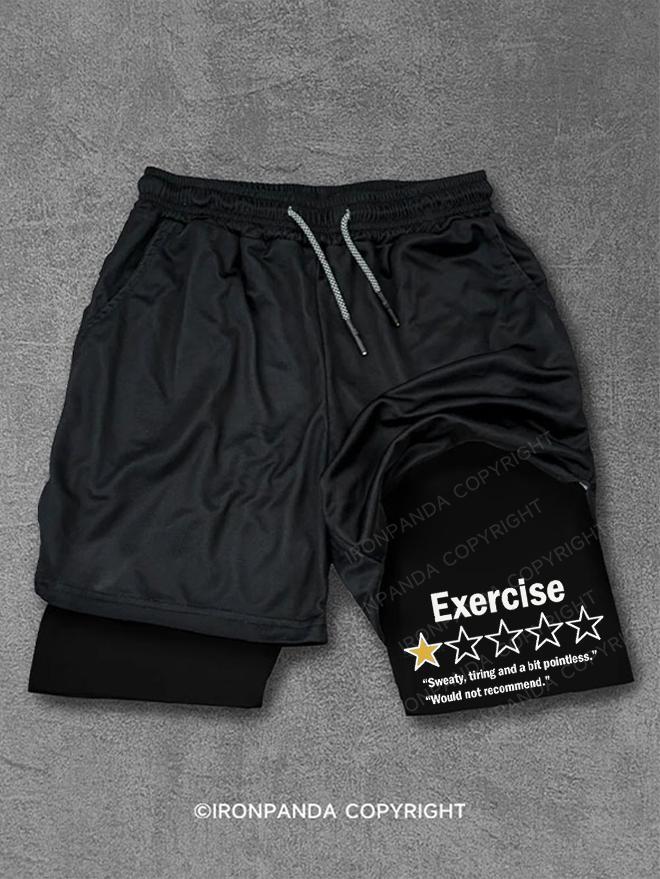 Exercise Not Recommended Performance Training Shorts