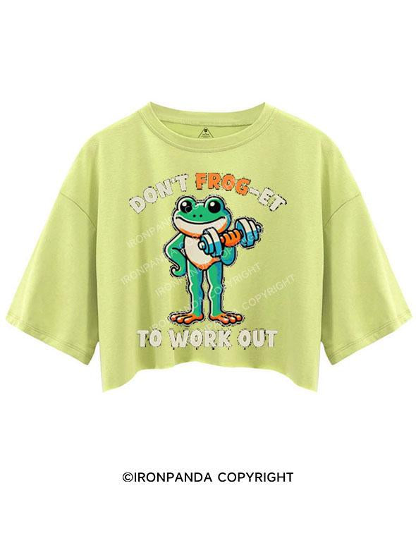 DON'T FROG-ET TO WORK OUT CROP TOPS