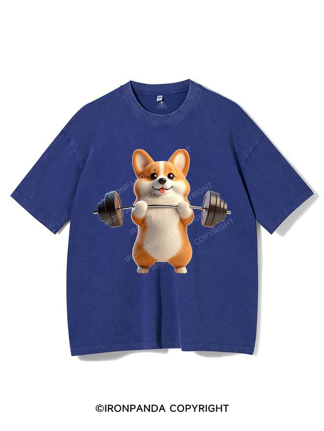 CORGI GAINS VINTAGE GYM SHIRT