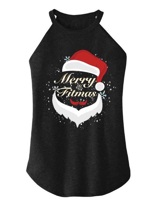 Merry Fitmas TRI ROCKER COTTON TANK