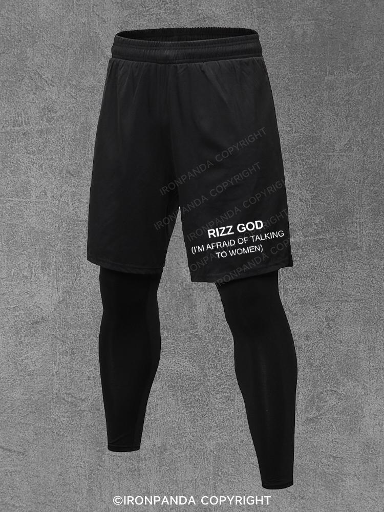 Rizz God I'm Afraid Of Talking To Women Performance Training Pants