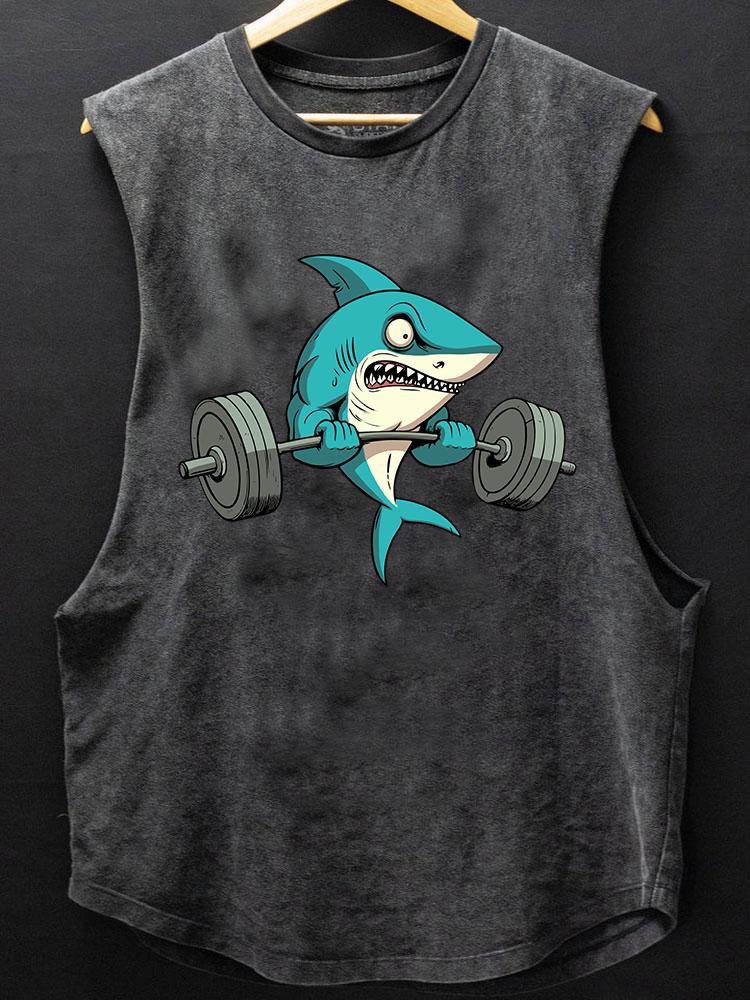 LIFTING SHARK BOTTOM COTTON TANK