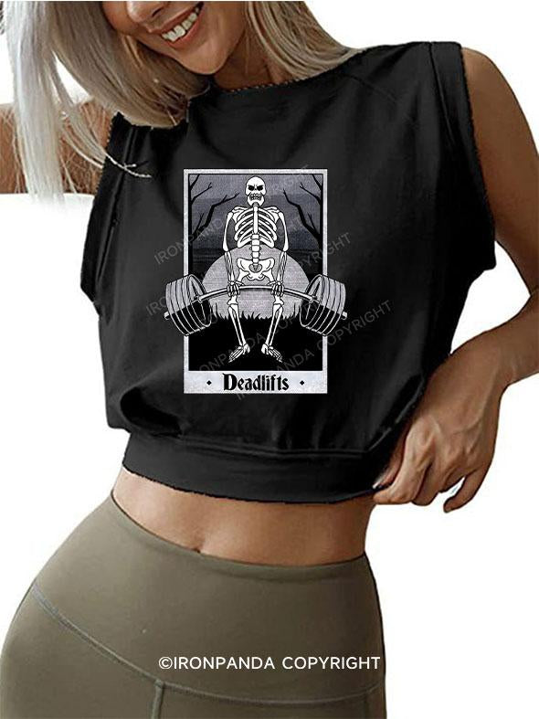 DEADLIFTS SLEEVELESS CROP TOPS