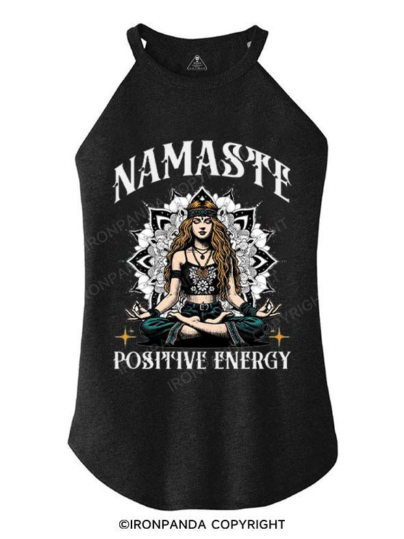 NAMASTE POSITIVE ENERGY TRI ROCKER COTTON TANK