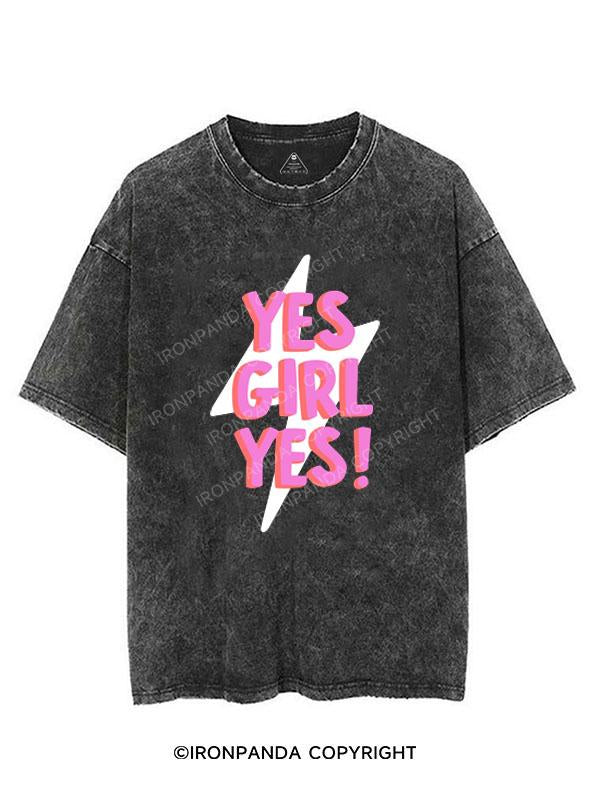 YES GIRL YES! VINTAGE GYM SHIRT