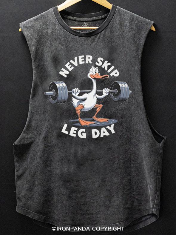 Leg Day Goose SCOOP BOTTOM COTTON TANK