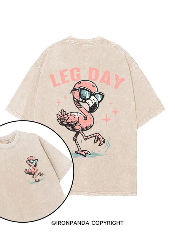 LEG DAY printed Gym Shirt