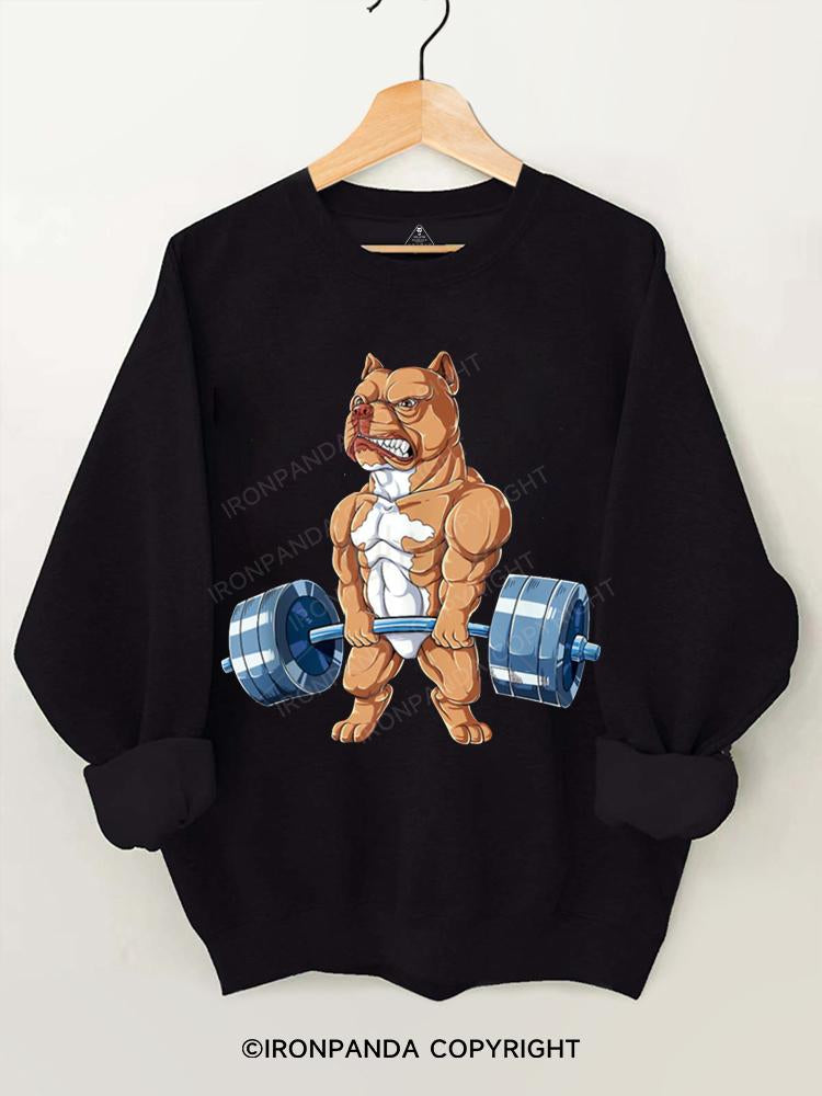 Pit Bull Weightlifting Gym Sweatshirt