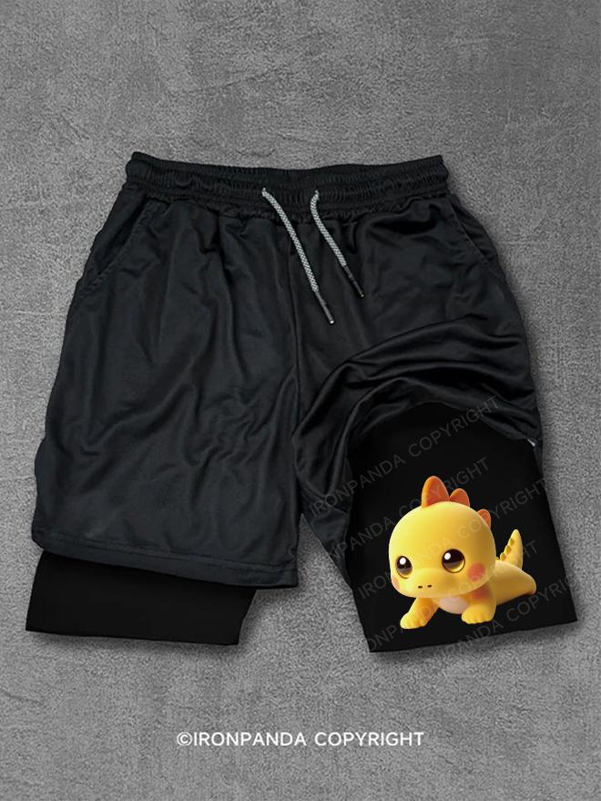 Push-up dinosaur Performance Training Shorts