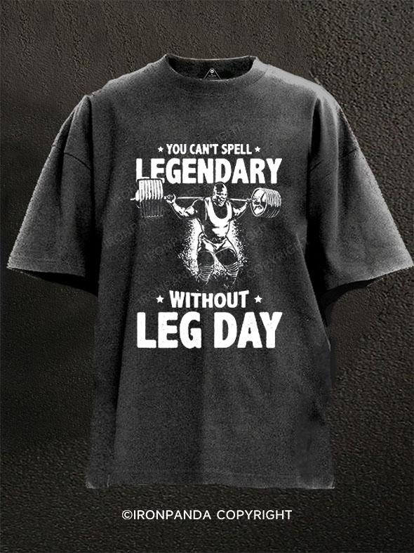 LEG DAY Washed Gym Shirt