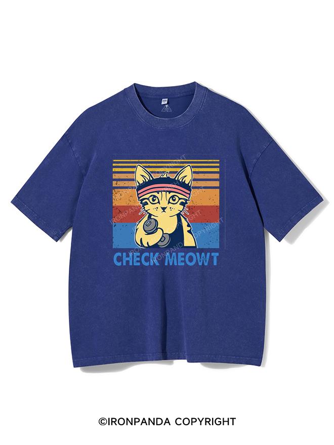 CHECK MEOWT VINTAGE GYM SHIRT