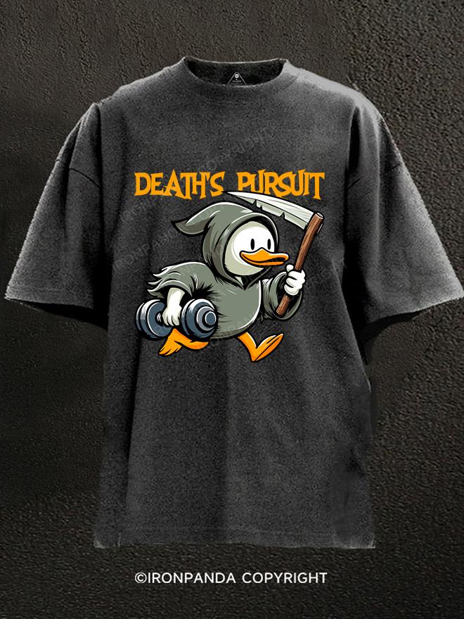 Death's  pursuit Washed Gym Shirt