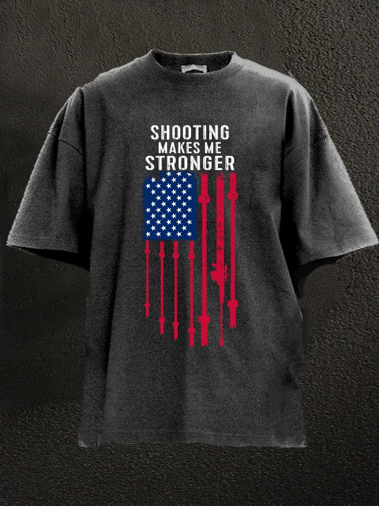 Shooting Makes Me Stronger Washed Gym Shirt