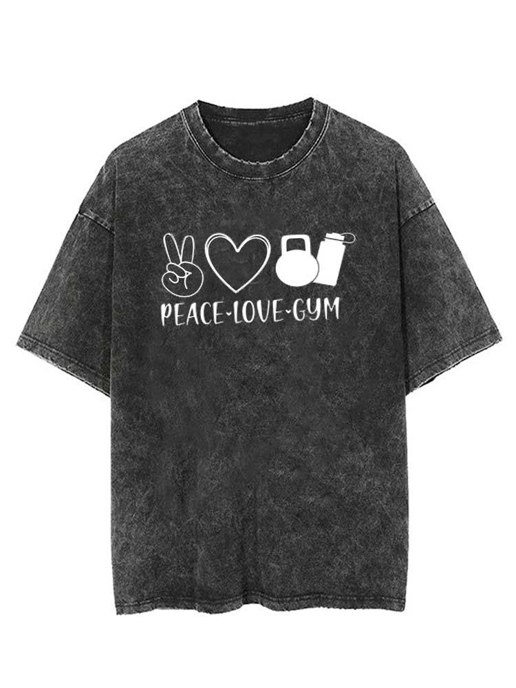 Peace Love Gym Vintage Gym Shirt