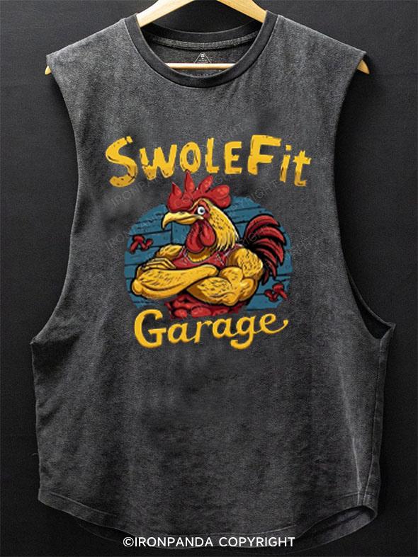 swole fit garage SCOOP BOTTOM COTTON TANK