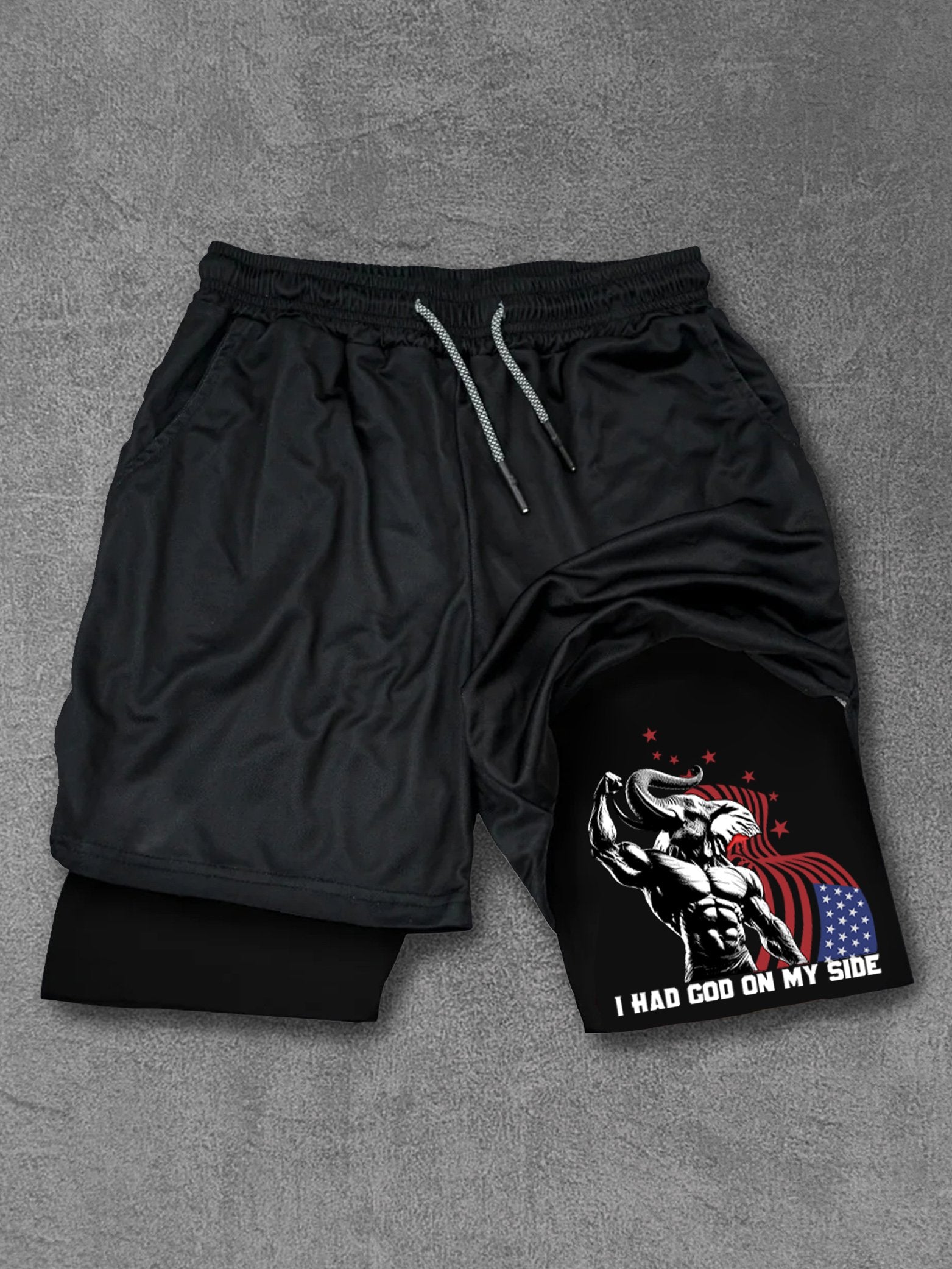 i had god on my side Performance Training Shorts