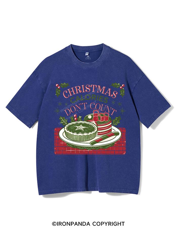 CHRISTMAS CALORIES DONT COUNT VINTAGE GYM SHIRT