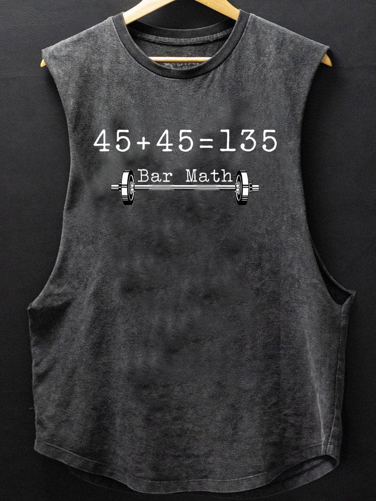 bar math SCOOP BOTTOM COTTON TANK