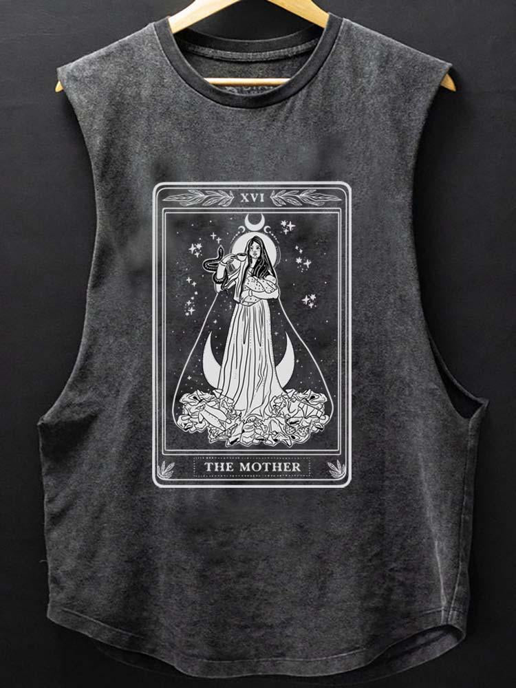 THE MOTHER TAROT CARD SCOOP BOTTOM COTTON TANK