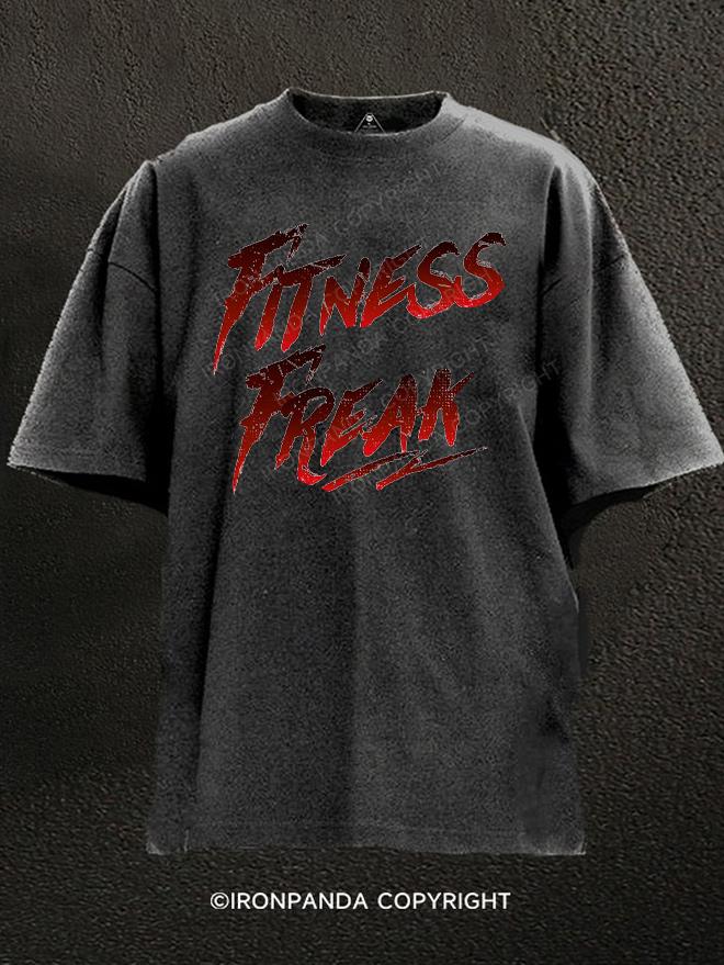 Fitness Freak Washed Gym Shirt