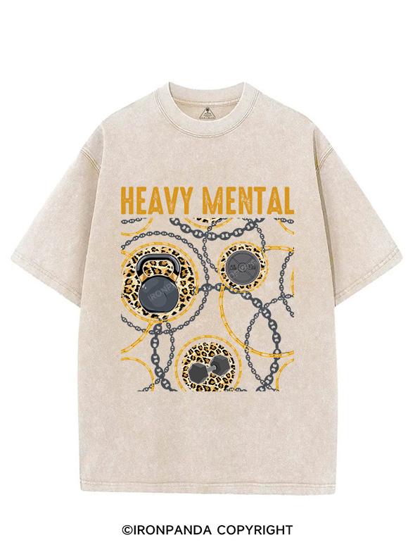 HEAVY MENTAL VINTAGE GYM SHIRT