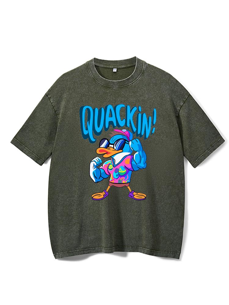 Release The Quackin Workout Washed Gym Shirt