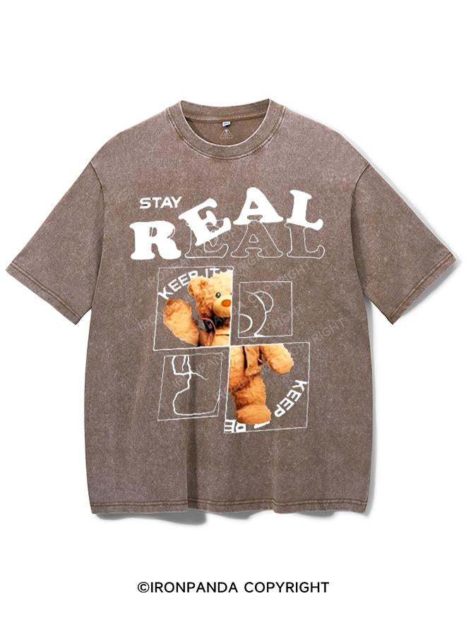 STAY REAL VINTAGE GYM SHIRT