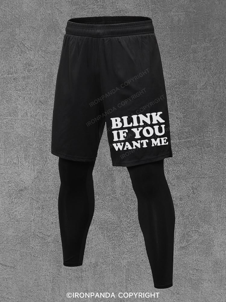 blink if you want me Performance Training Pants