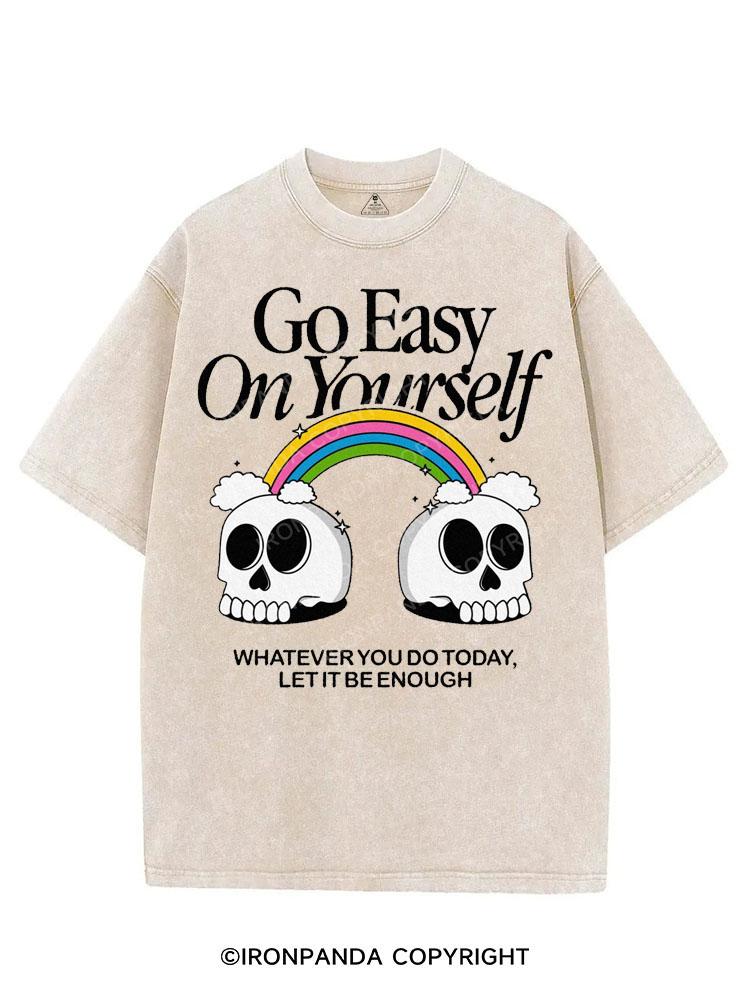 GO EASY ON YOURSELF VINTAGE GYM SHIRT