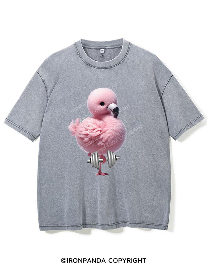 FLAMINGO LIFTING VINTAGE GYM SHIRT