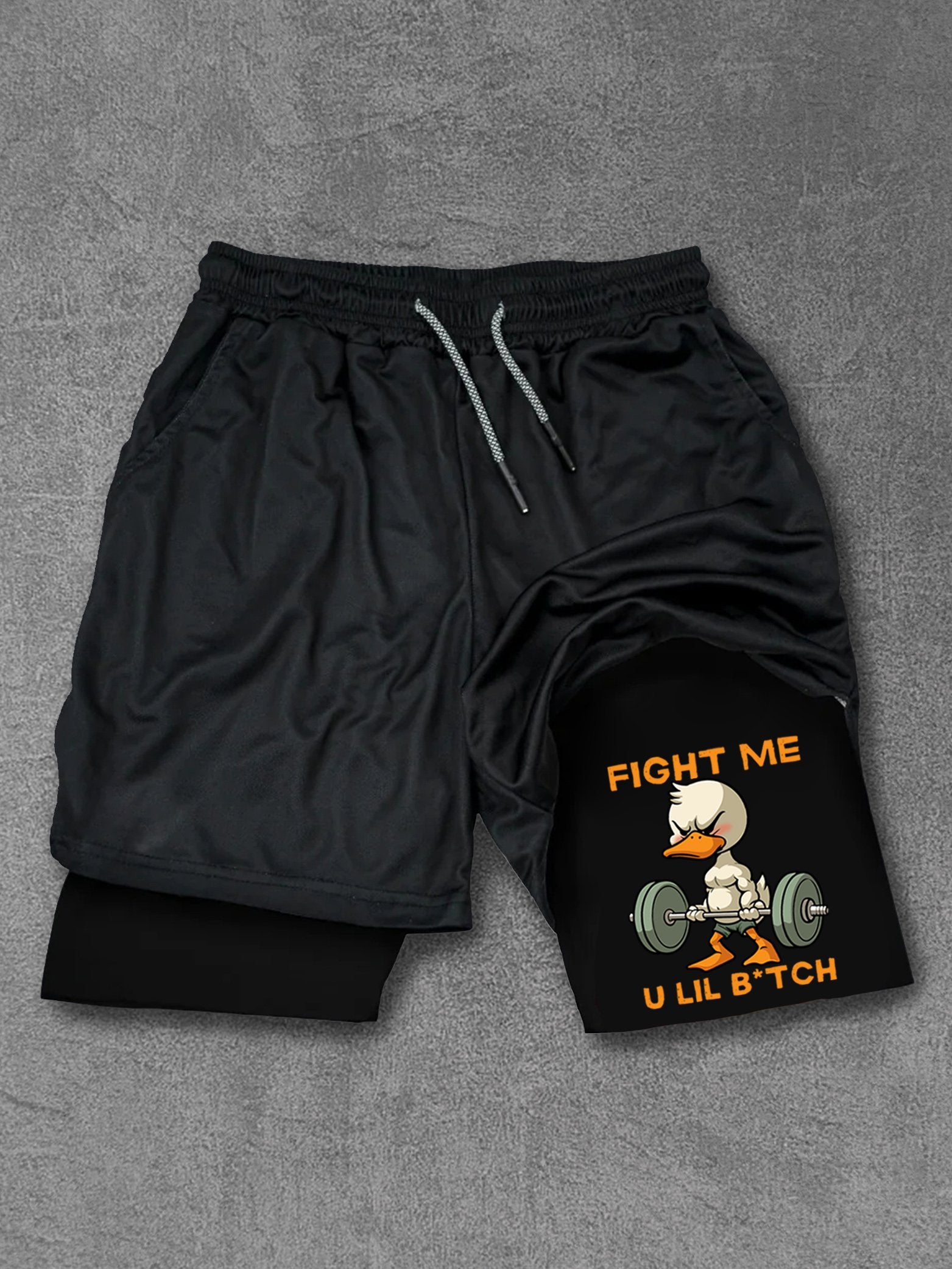 fight me u lil b*tch Performance Training Shorts