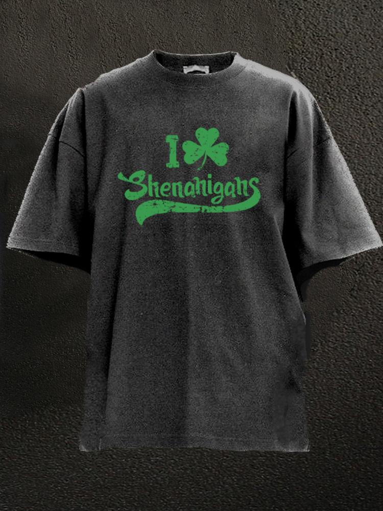 I clover shenanigans Washed Gym Shirt