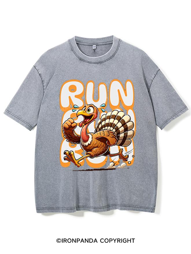 RUN RUN RUN TURKEY VINTAGE GYM SHIRT