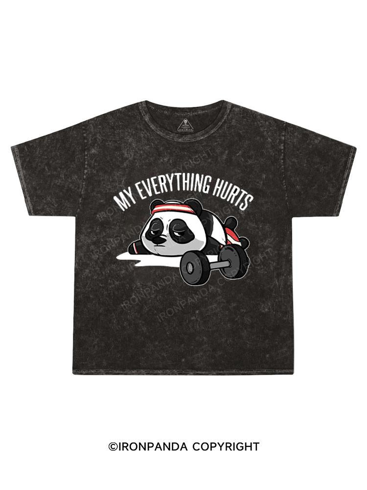 My everything hurts Kids Washed T-Shirt