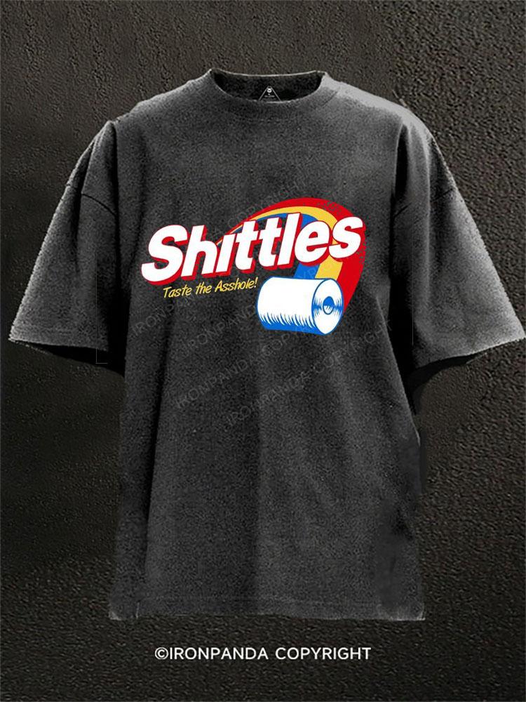 SHITTIES TASTE THE ASSHOLE! Washed Gym Shirt