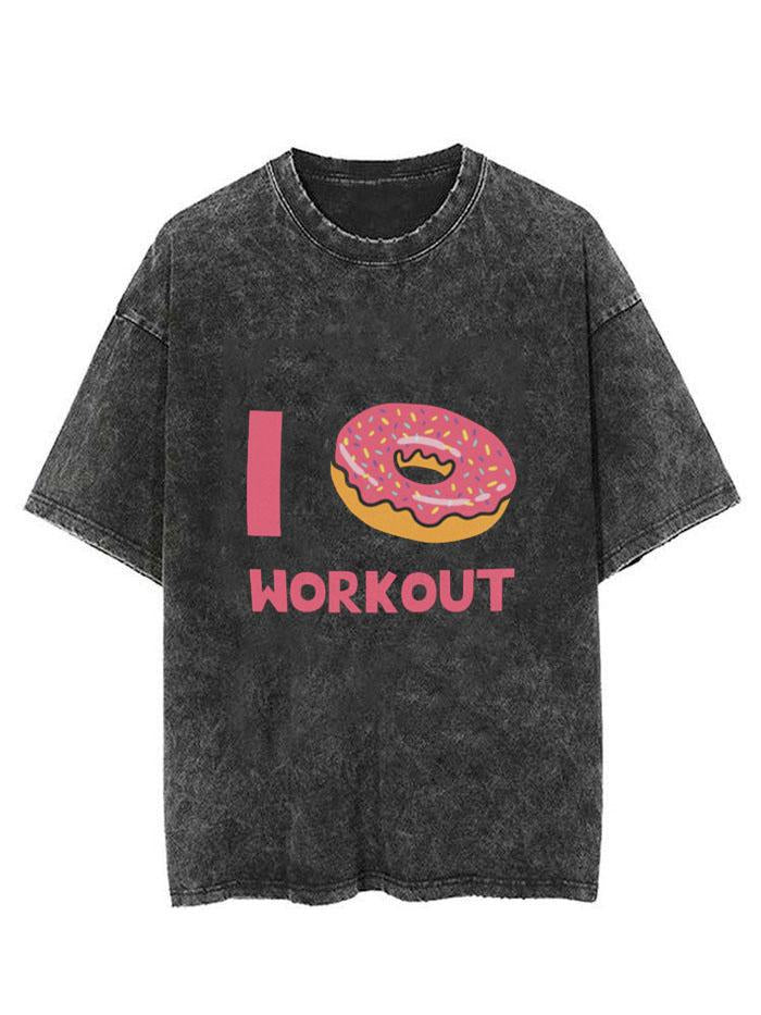 I DONUT WORK OUT VINTAGE GYM SHIRT