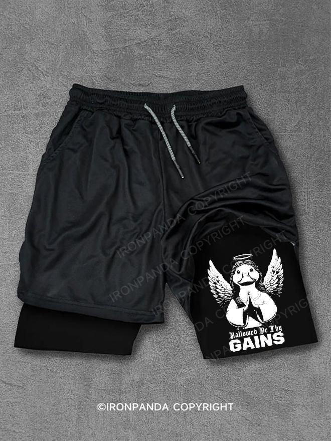 Hallowed Be Thy Gains Performance Training Shorts