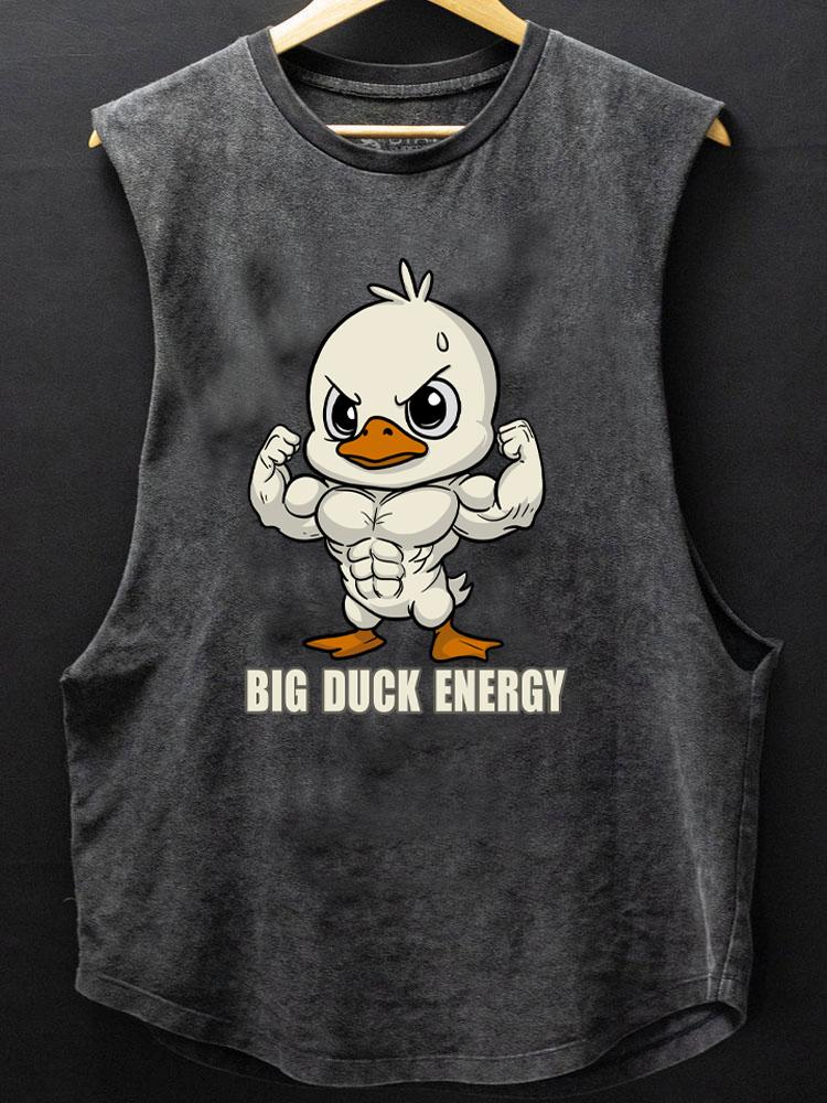 big duck energy SCOOP BOTTOM COTTON TANK