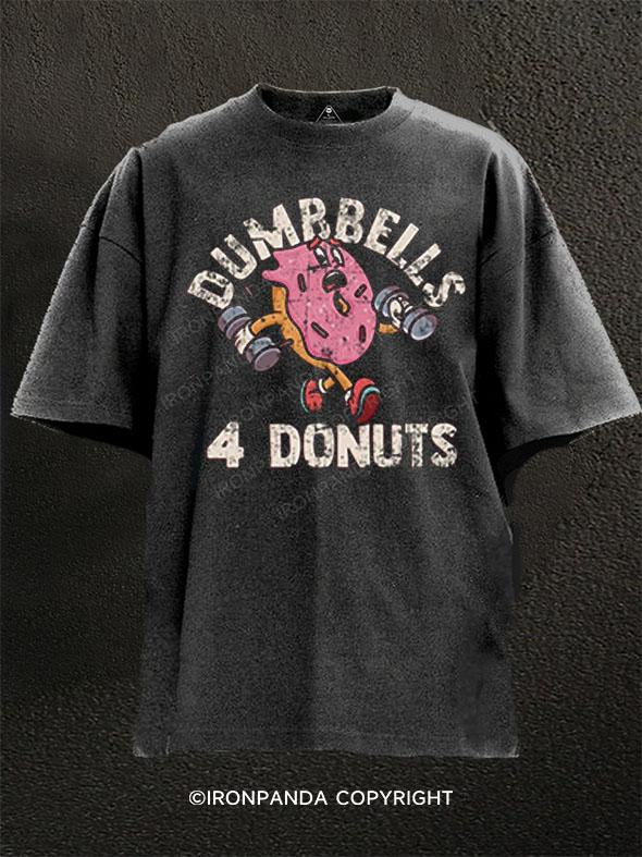 Dumbbells 4 Donuts Washed Gym Shirt