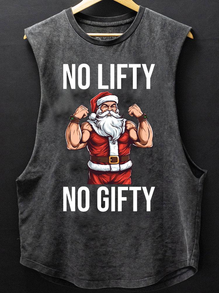 no lifty no gifty santa claus SCOOP BOTTOM COTTON TANK