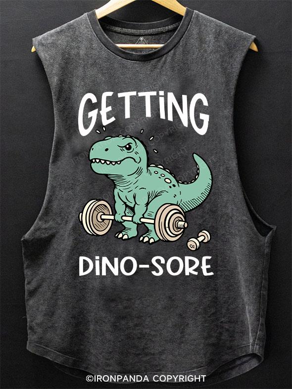 Getting Dino-Sore SCOOP BOTTOM COTTON TANK