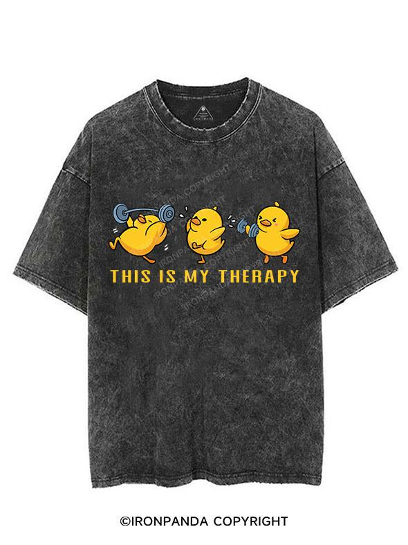 THIS IS MY THERAPY VINTAGE GYM SHIRT