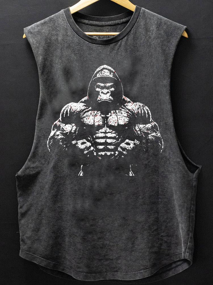 muscle gorilla SCOOP BOTTOM COTTON TANK