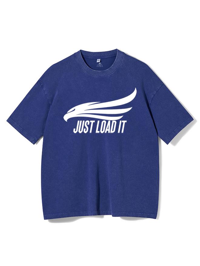 JUST LOAD IT Washed Gym Shirt