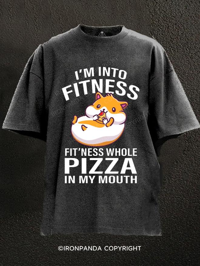 hamster fitness Washed Gym Shirt