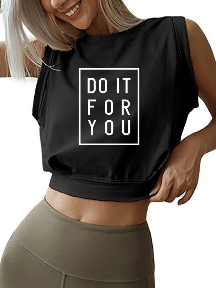 DO IT FOR YOU SLEEVELESS CROP TOPS